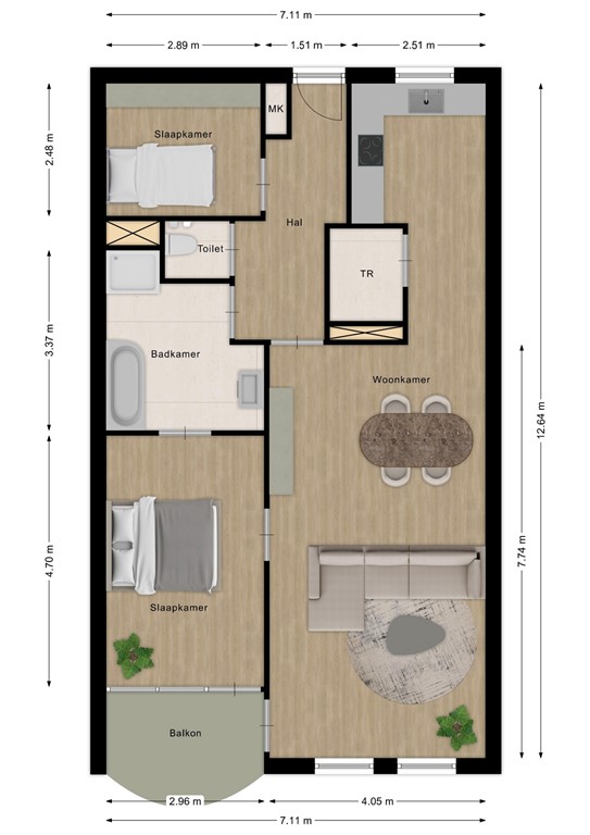 mediumsize floorplan